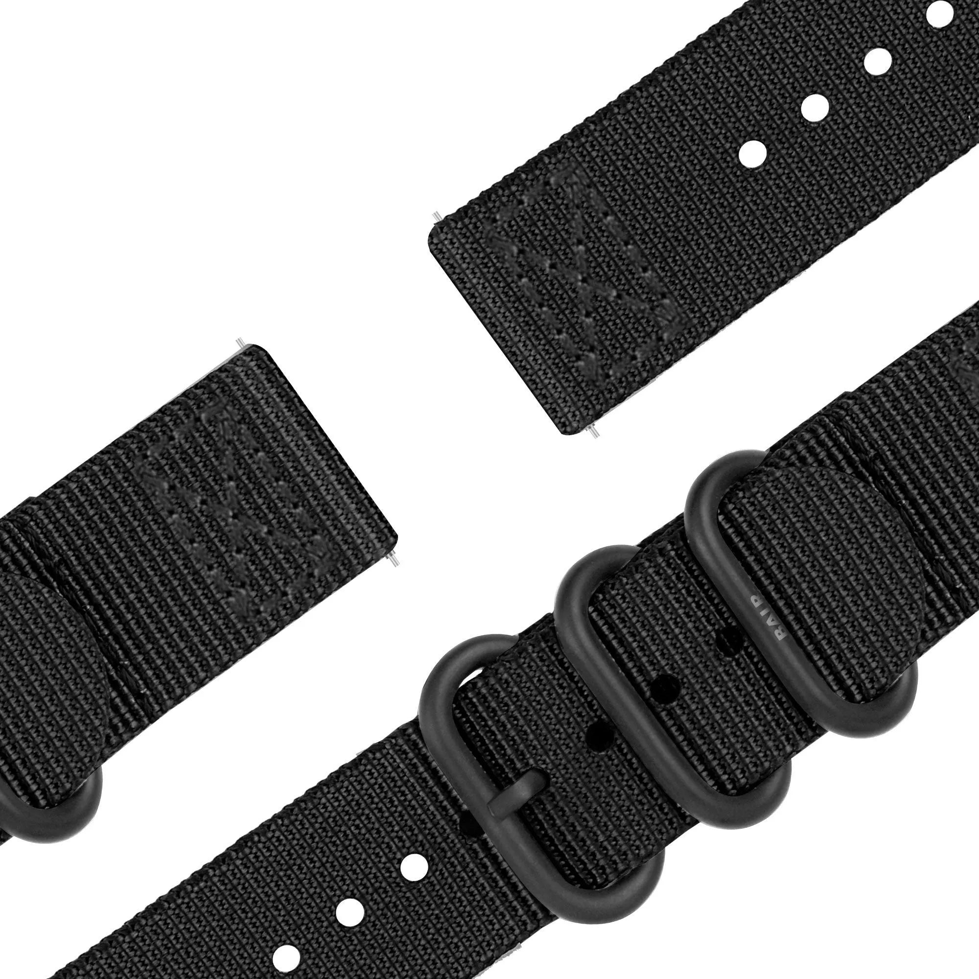 BALR Polar Grit X Nylonarmband mit Schnalle (Schwarz)