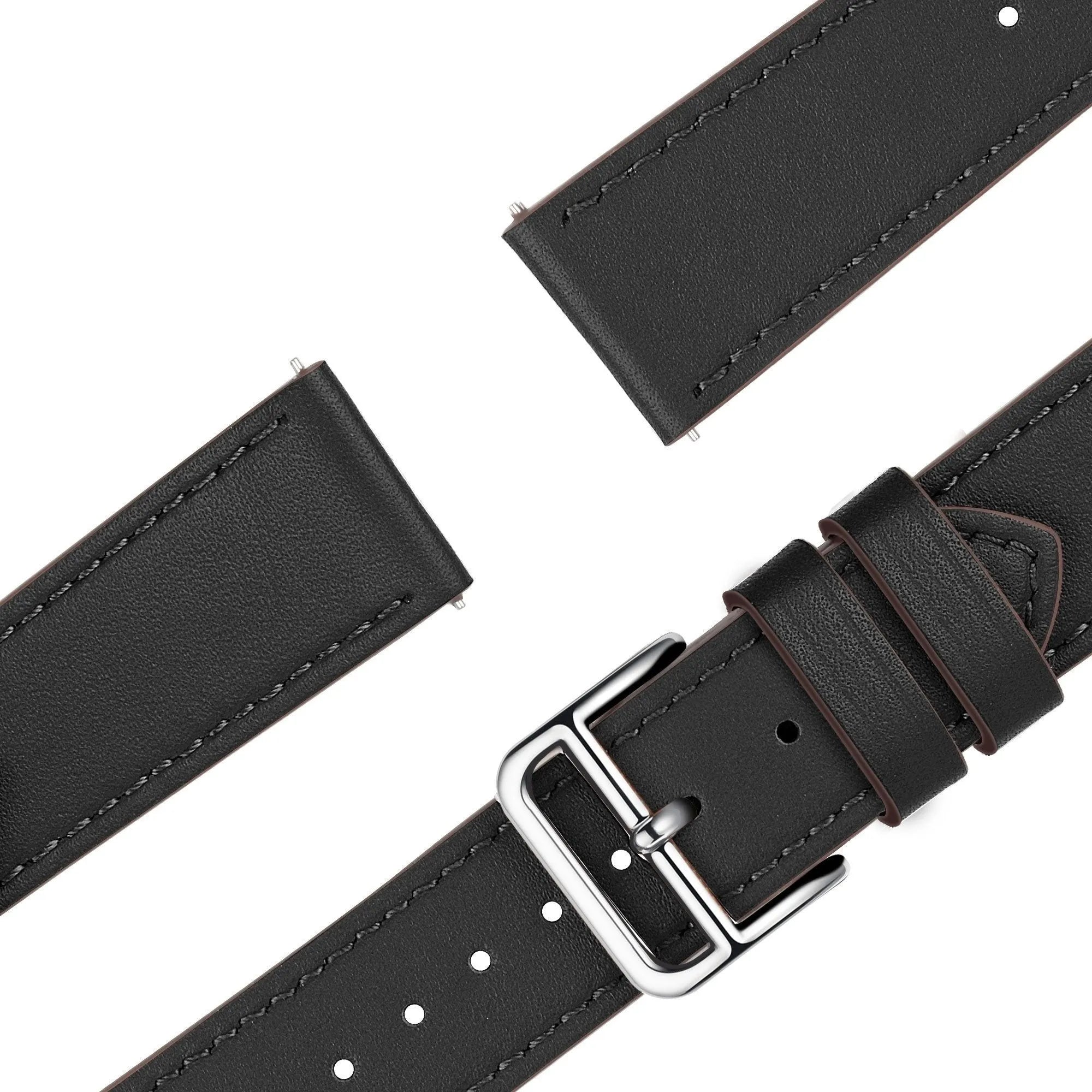 Bandz Suunto 5 Peak Lederarmband 'Deluxe' (Schwarz)