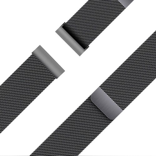 Bandz Garmin Venu 4 - 41mm Milanese Loop Armband (Schwarz)