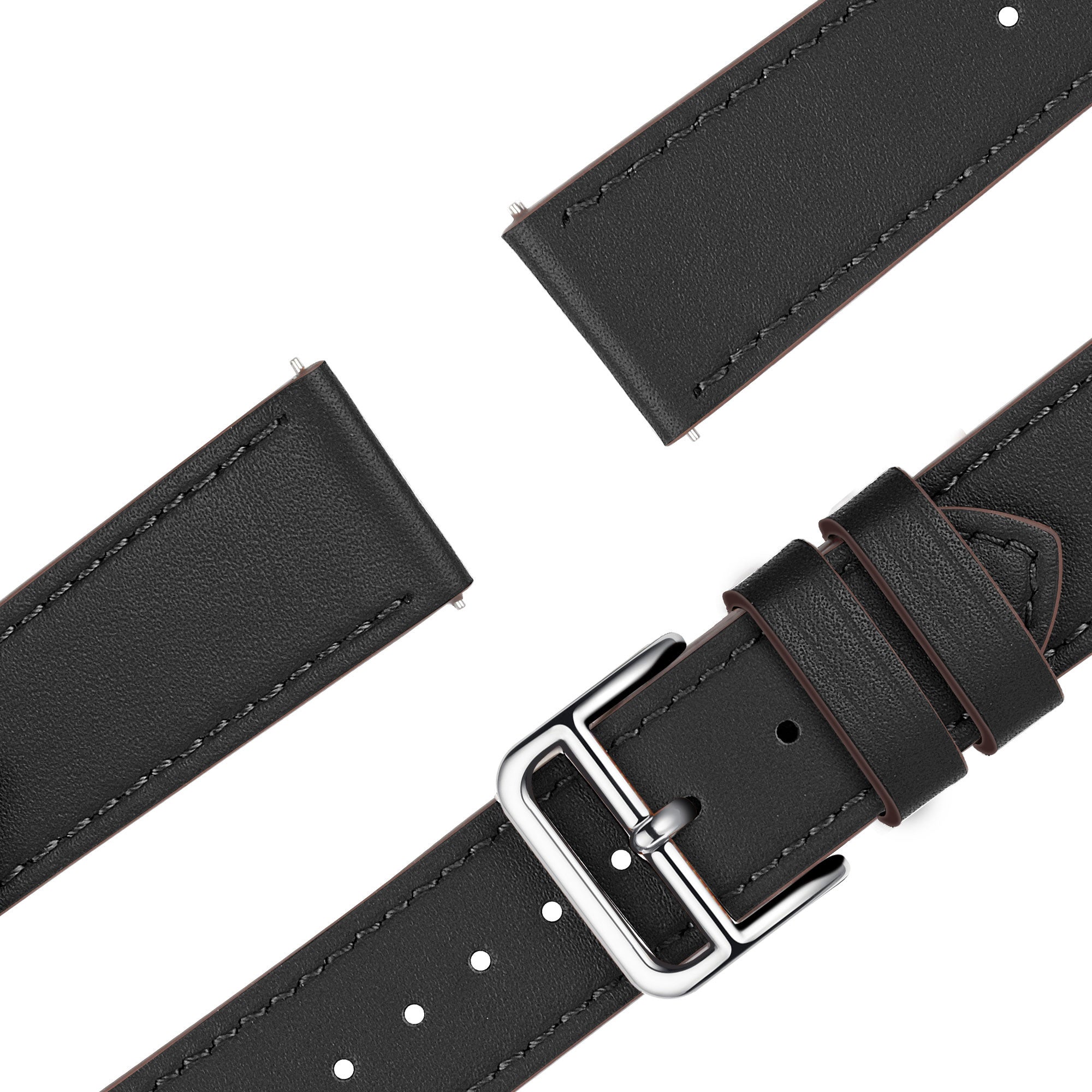 Bandz Huawei Watch GT 6 - 46mm Lederarmband 'Deluxe' (Schwarz)