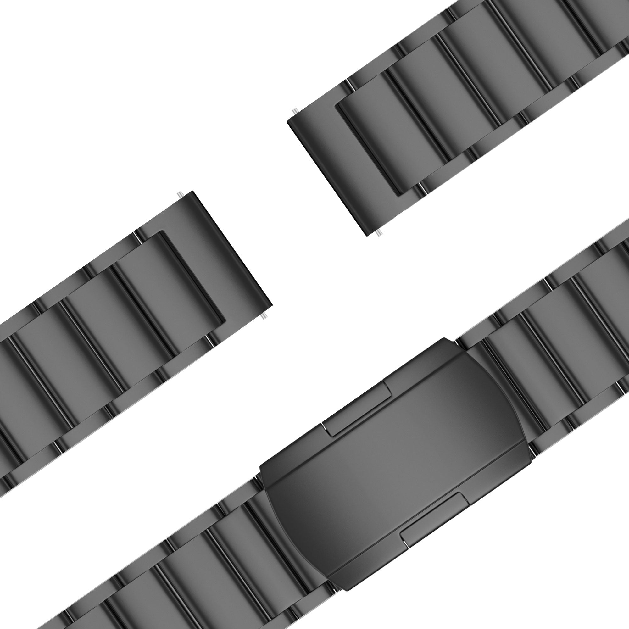 Bandz Garmin Vivomove HR Titanium Link Strap (Black)
