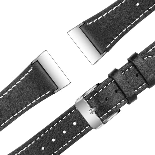 Leather Strap 'Deluxe', laid flat, joined, 45° top view