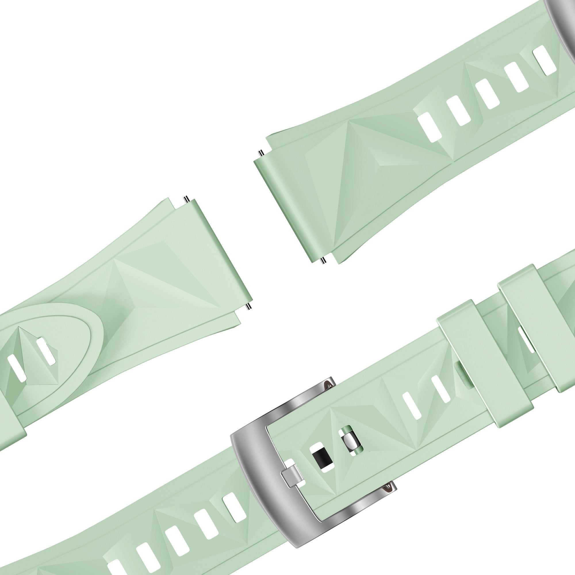 Bandz Huawei Watch GT 4 - 41mm Silicone Strap 'Easy Fit' (Light Green)