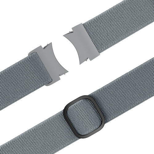 Bandz Samsung Galaxy Watch FE Elastisches Armband 'Easy Fit' (Grau/Blau)