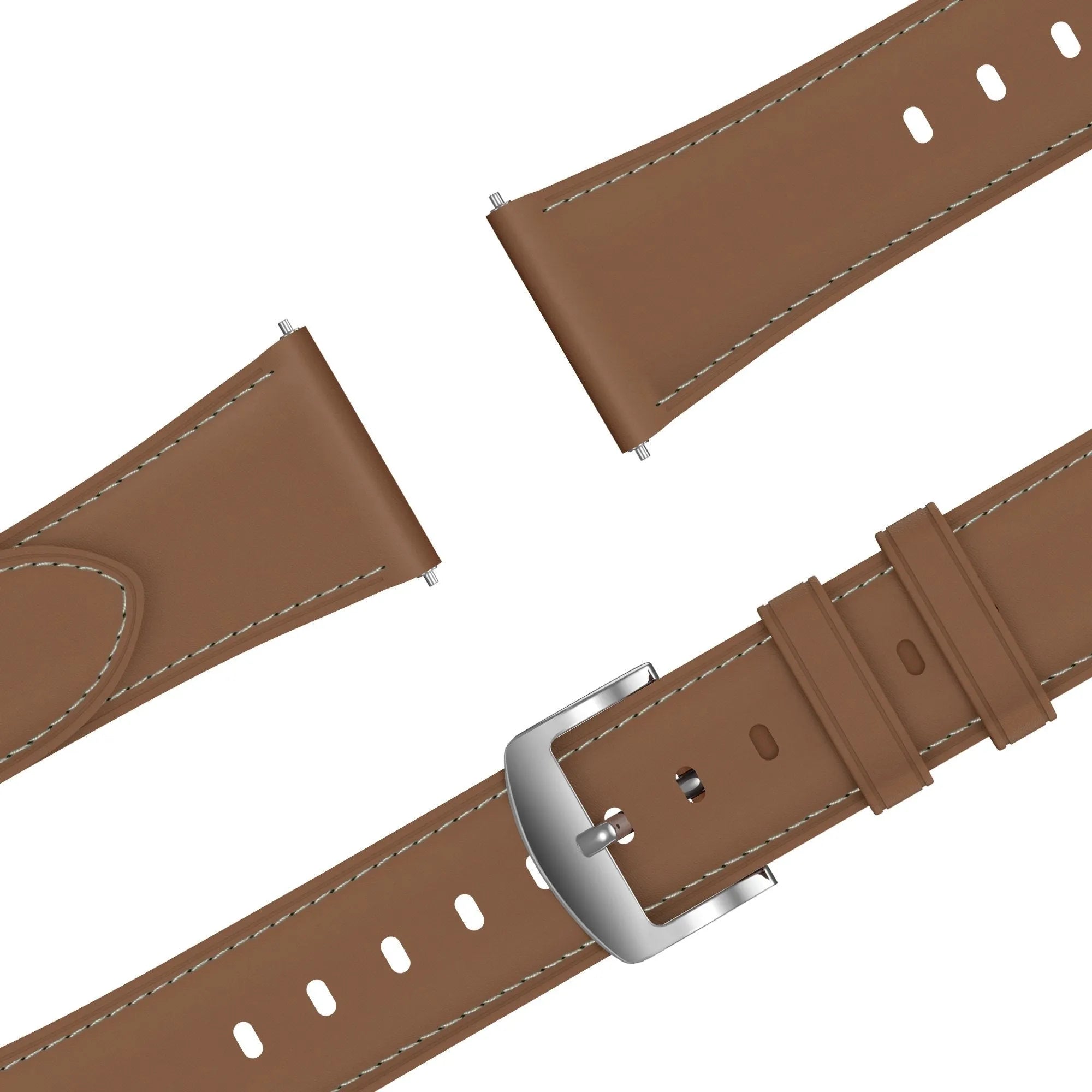 Bandz Actyve Smartwatch 20mm Leather Strap 'Easy Fit' (Brown)