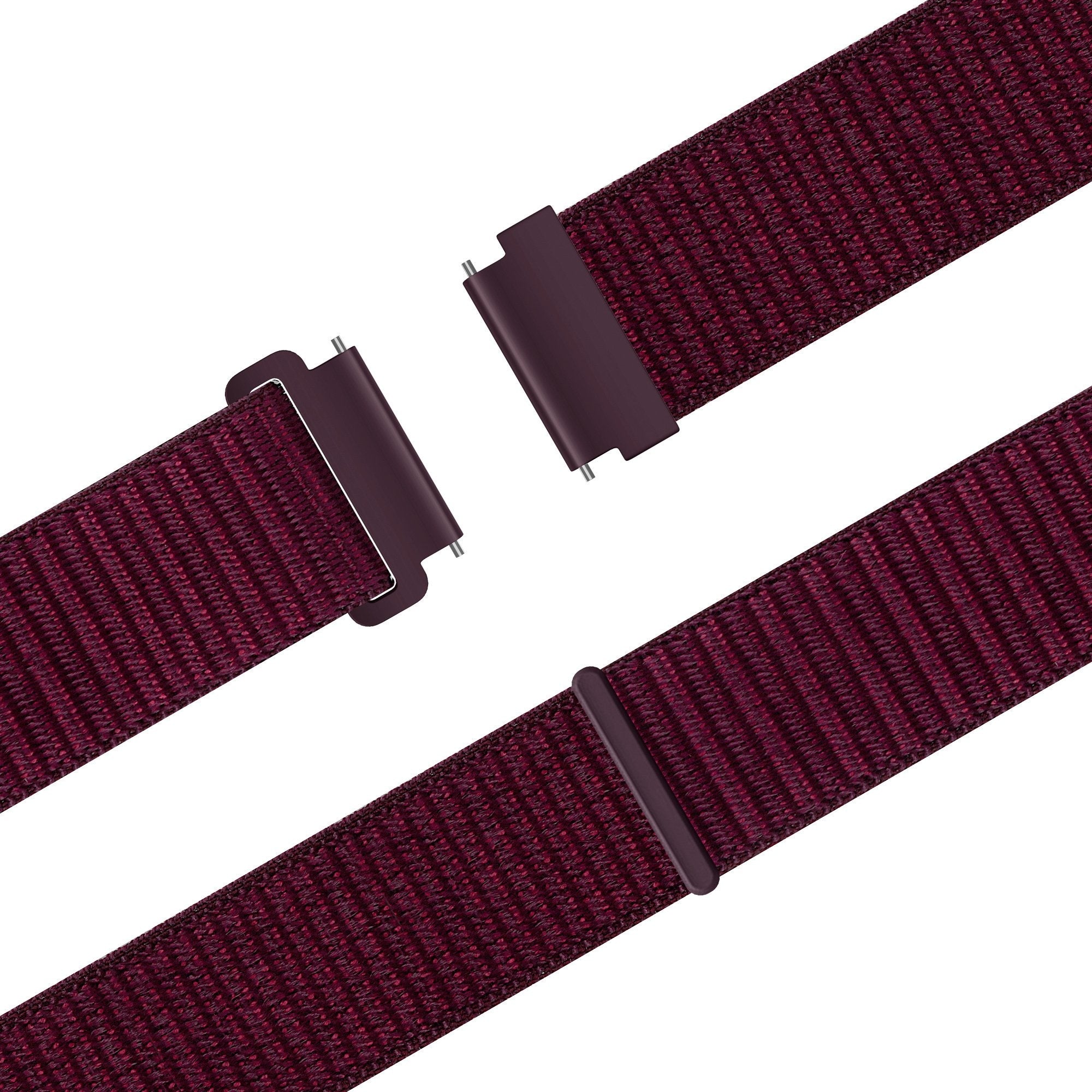 Bandz Samsung Galaxy Watch 6 Classic - 47mm Nylonarmband 'Easy Fit' (Plum)