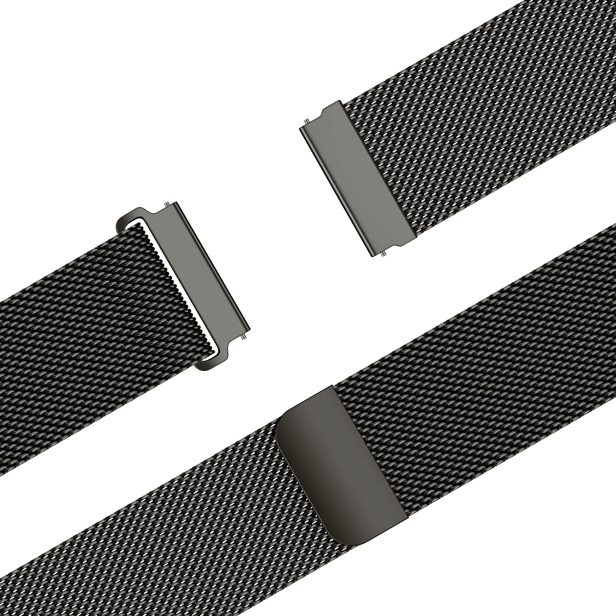 Bandz Huawei Watch GT Runner 'One Push' Milanese Strap (Titanium Grey)