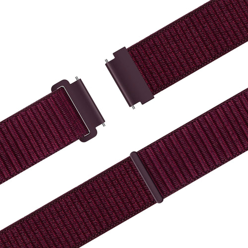 Bandz Fossil Gen 6 - 42mm Nylonarmband 'Easy Fit' (Plum)