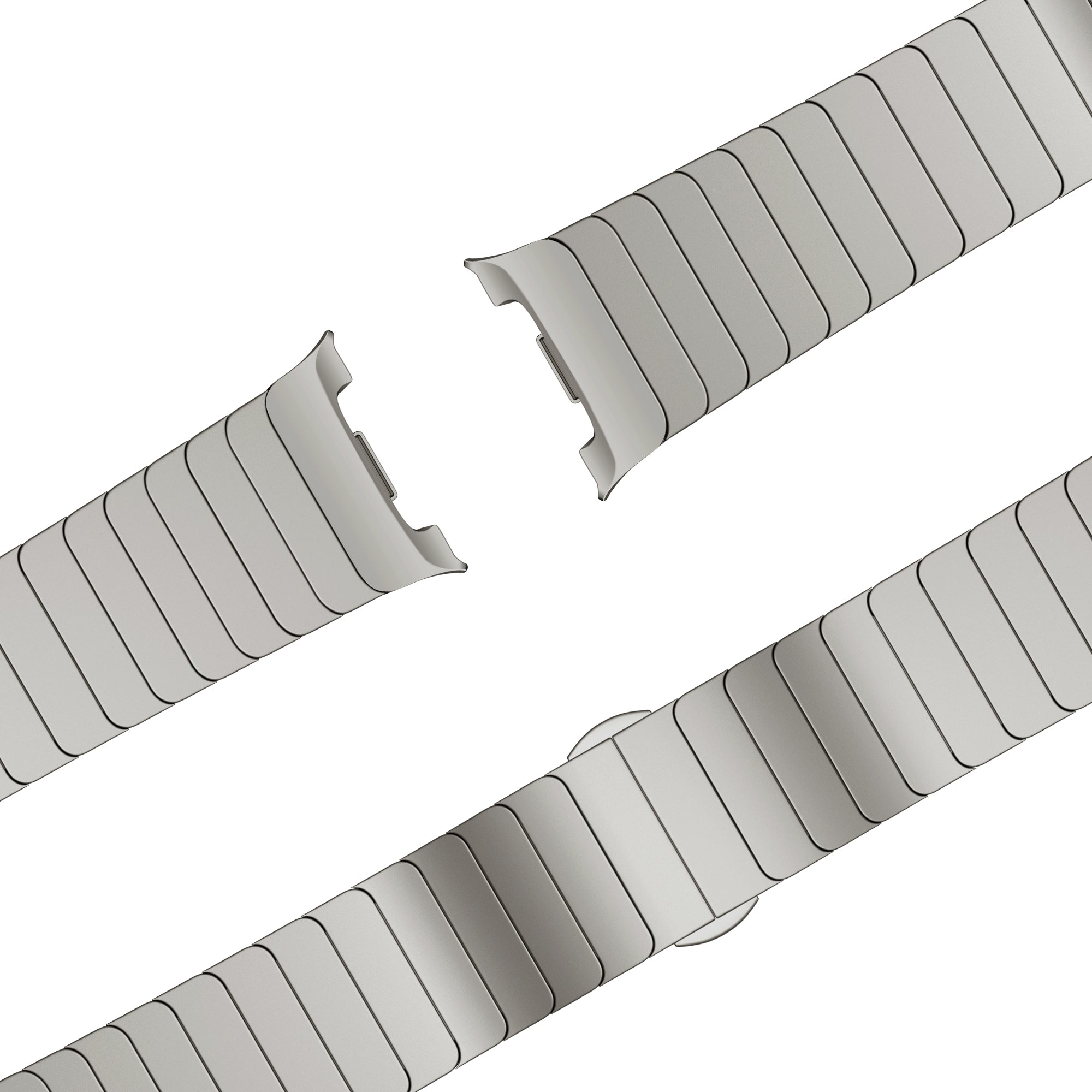 Bandz Samsung Galaxy Watch 9 - 44mm Steel Strap 'One Bead' (Titanium)