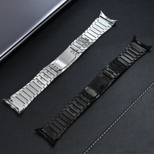 Google Pixel Watch 4 - 45mm Premium Metall Gliederarmband (Silber)