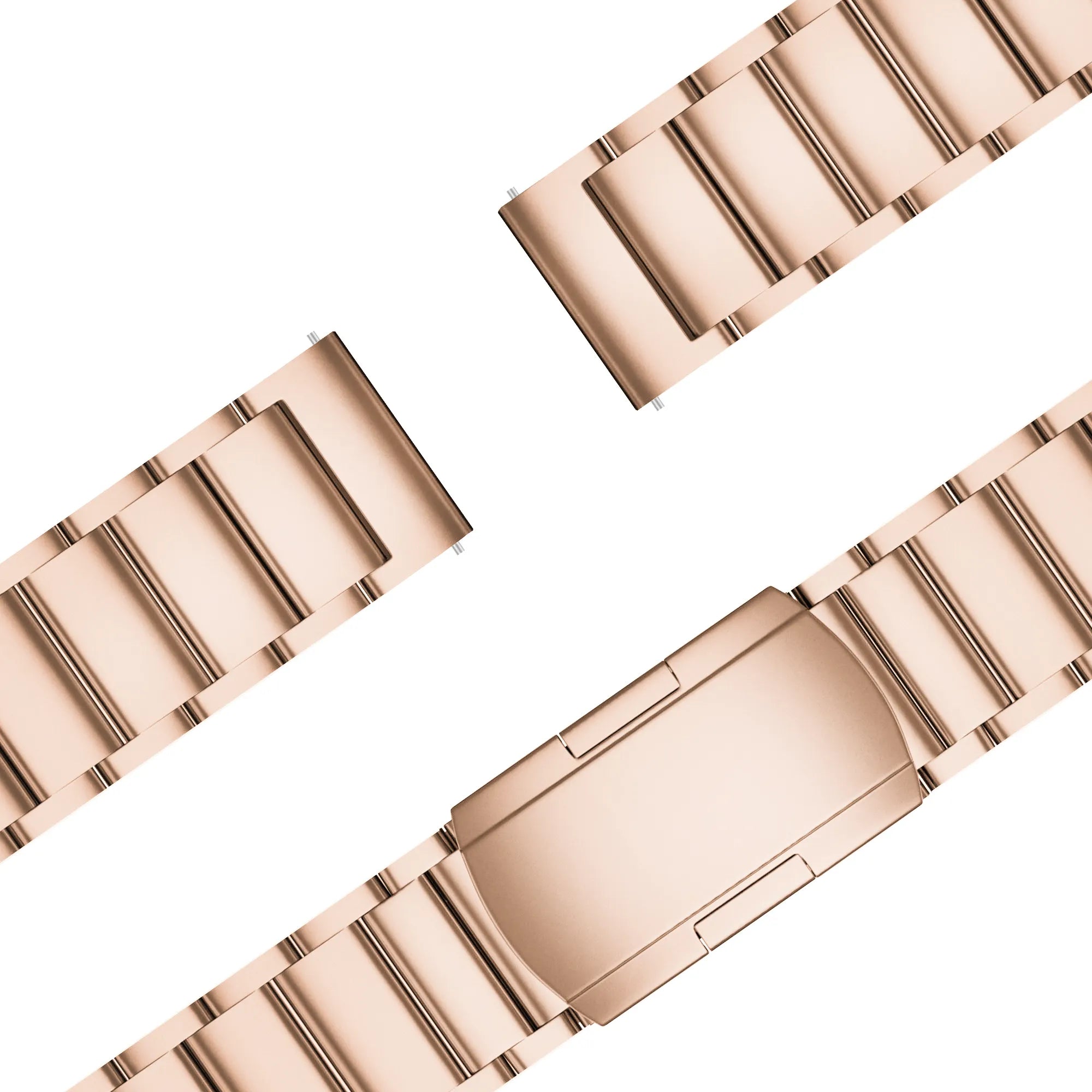 Bandz Garmin Forerunner 570 - 42mm Titan-Gliederarmband (Roségold)