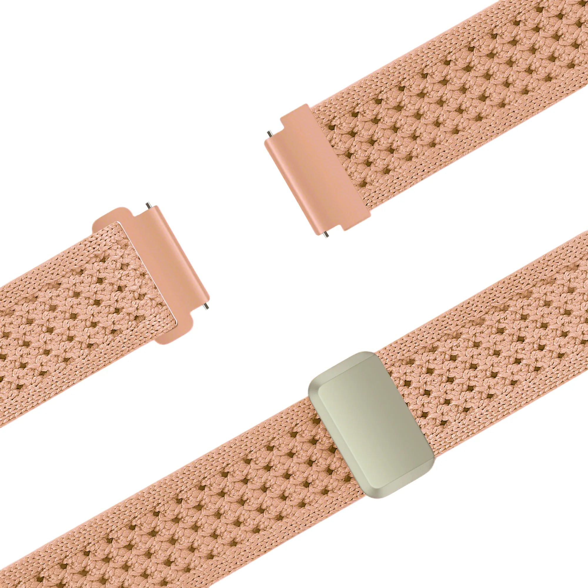 Bandz Oppo Watch X2 Mini Vintage Nylonarmband (Antikrosa)