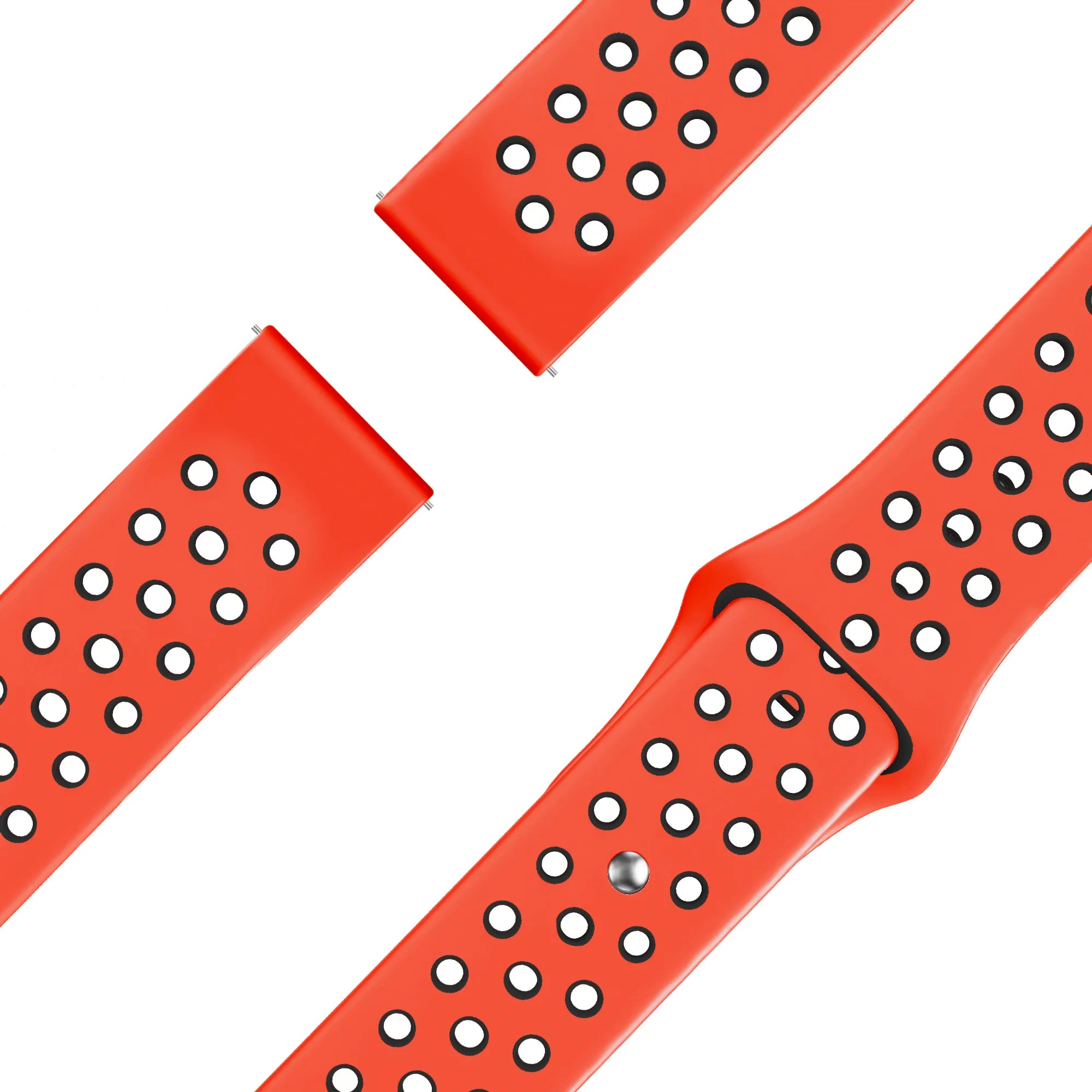 Bandz Garmin Forerunner 570 - 47mm Sportarmband 'Deluxe' (Rot/Schwarz)