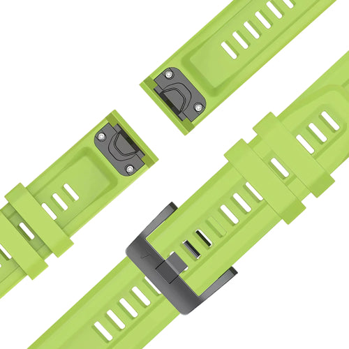 Bandz Garmin Quatix 3 / 6x / 7x Solar Silikonarmband 'Classic' (Hell Grün)