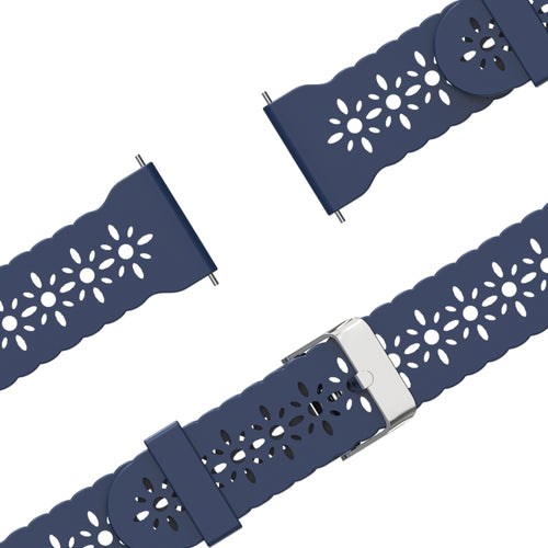 Bandz Garmin Approach S42 Silicone Strap 'Lace' (Dark Blue)