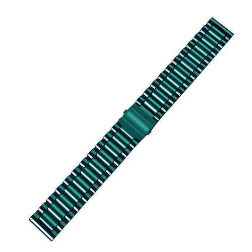 Steel Strap, green, laid flat, joined, 45° top view
