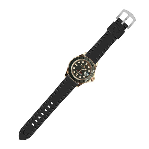 TicWatch Pro 5 Enduro Wave Silikonarmband (Schwarz)