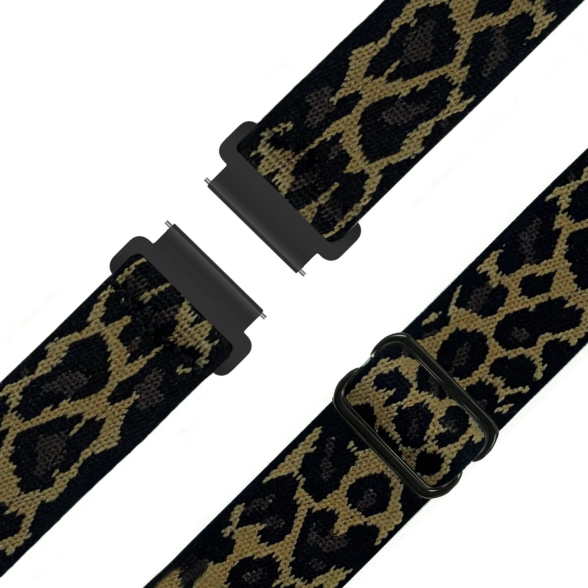 Bandz Garmin Vivomove 3s Elastic Nylon Strap (Leopard)