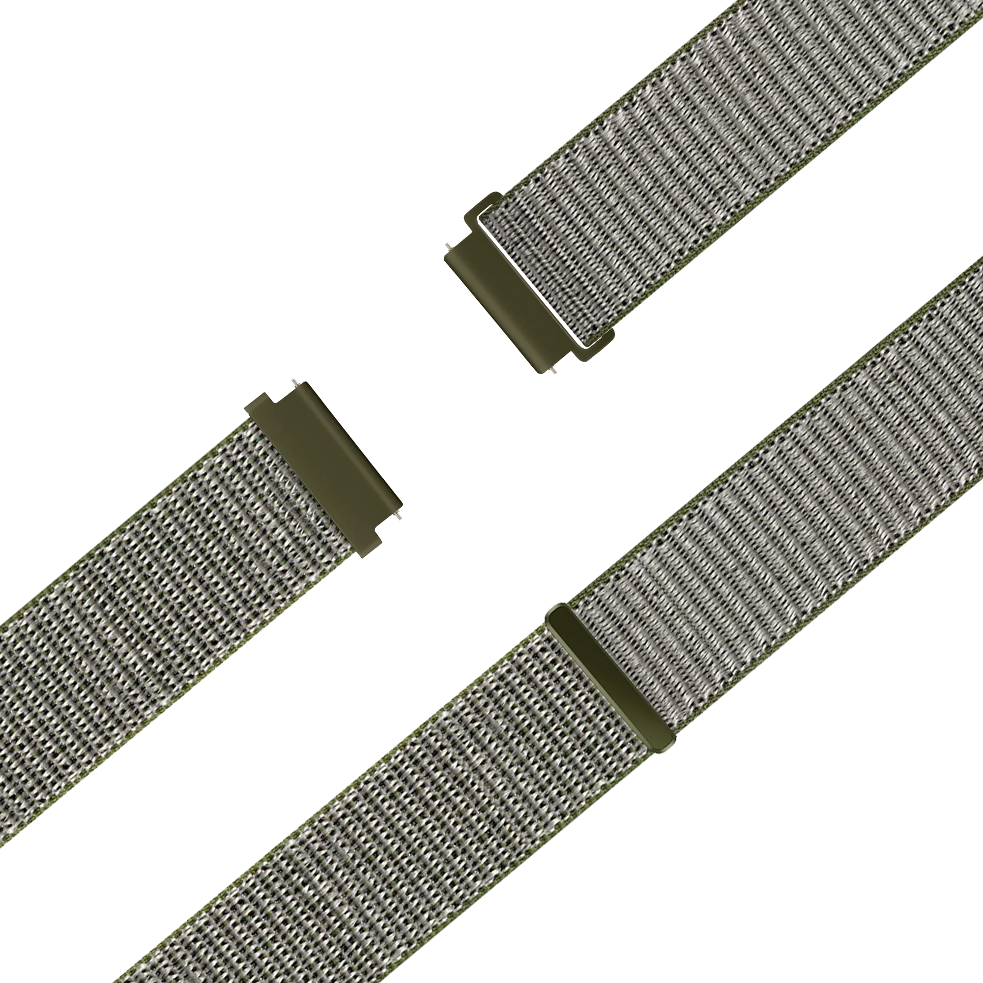 Bandz Garmin Forerunner 70 Nylon Loop Armband (Olivgrün)