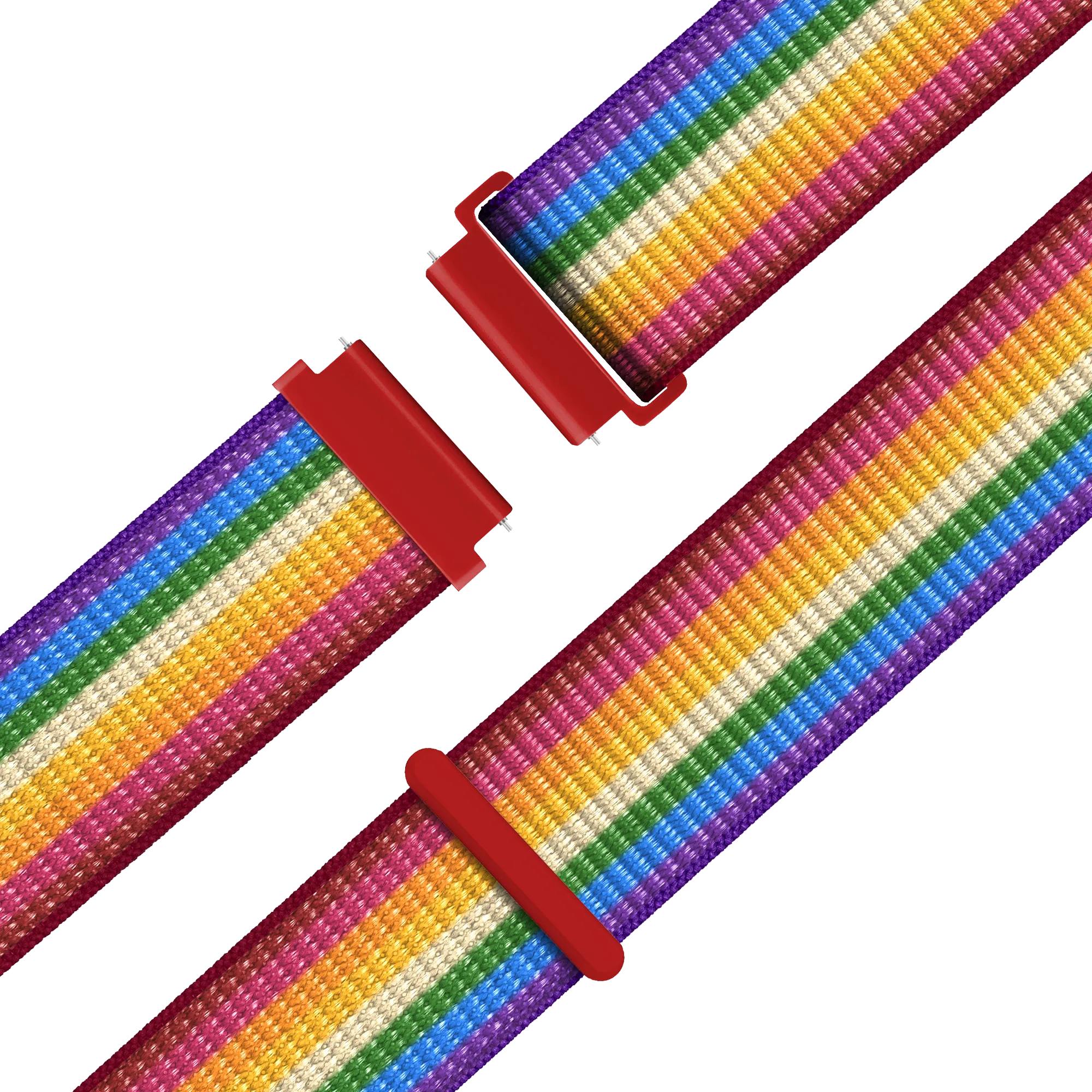 Bandz Garmin Forerunner 70 Nylon Loop Armband (Regenbogen)