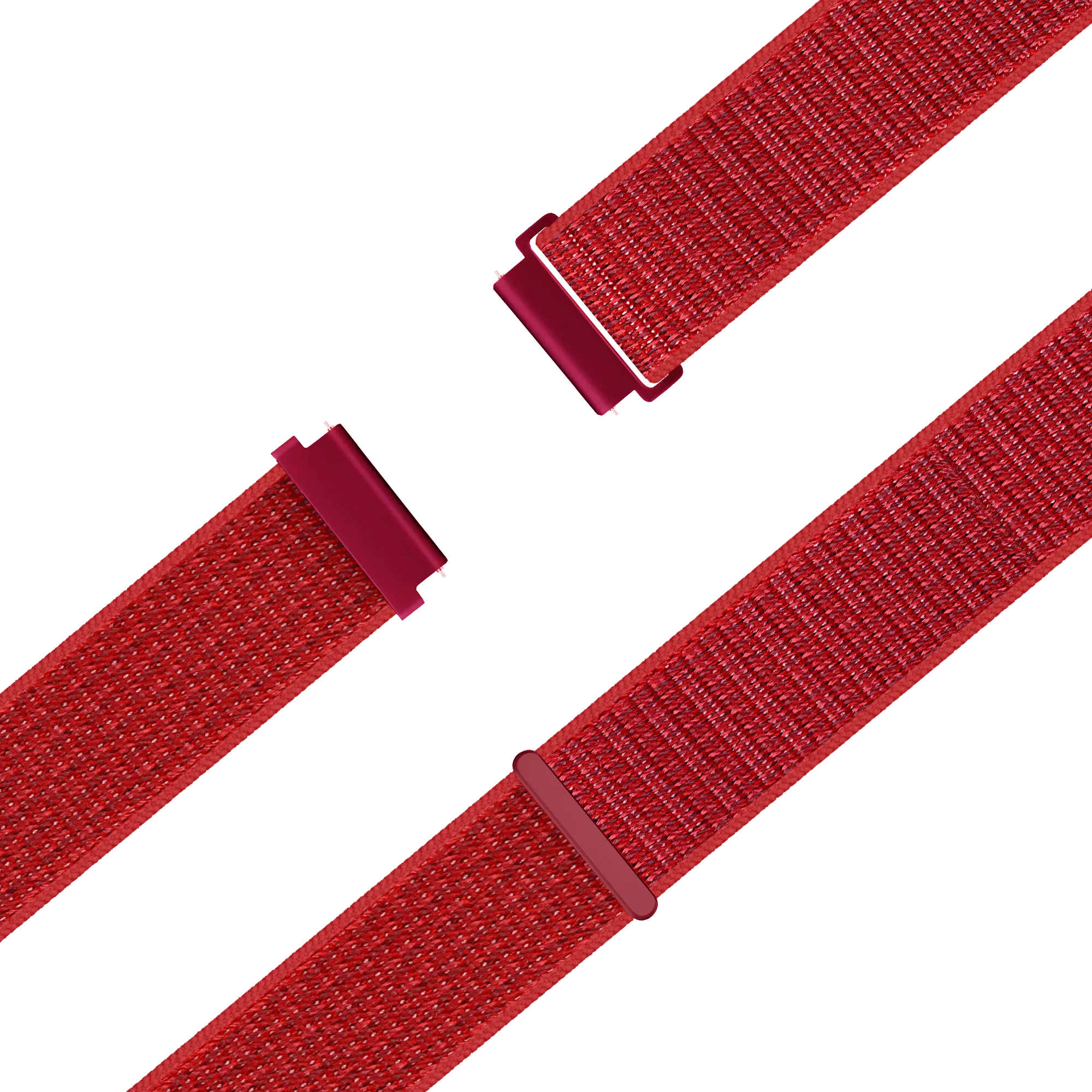 Bandz Garmin Forerunner 70 Nylon Loop Armband (Rot)