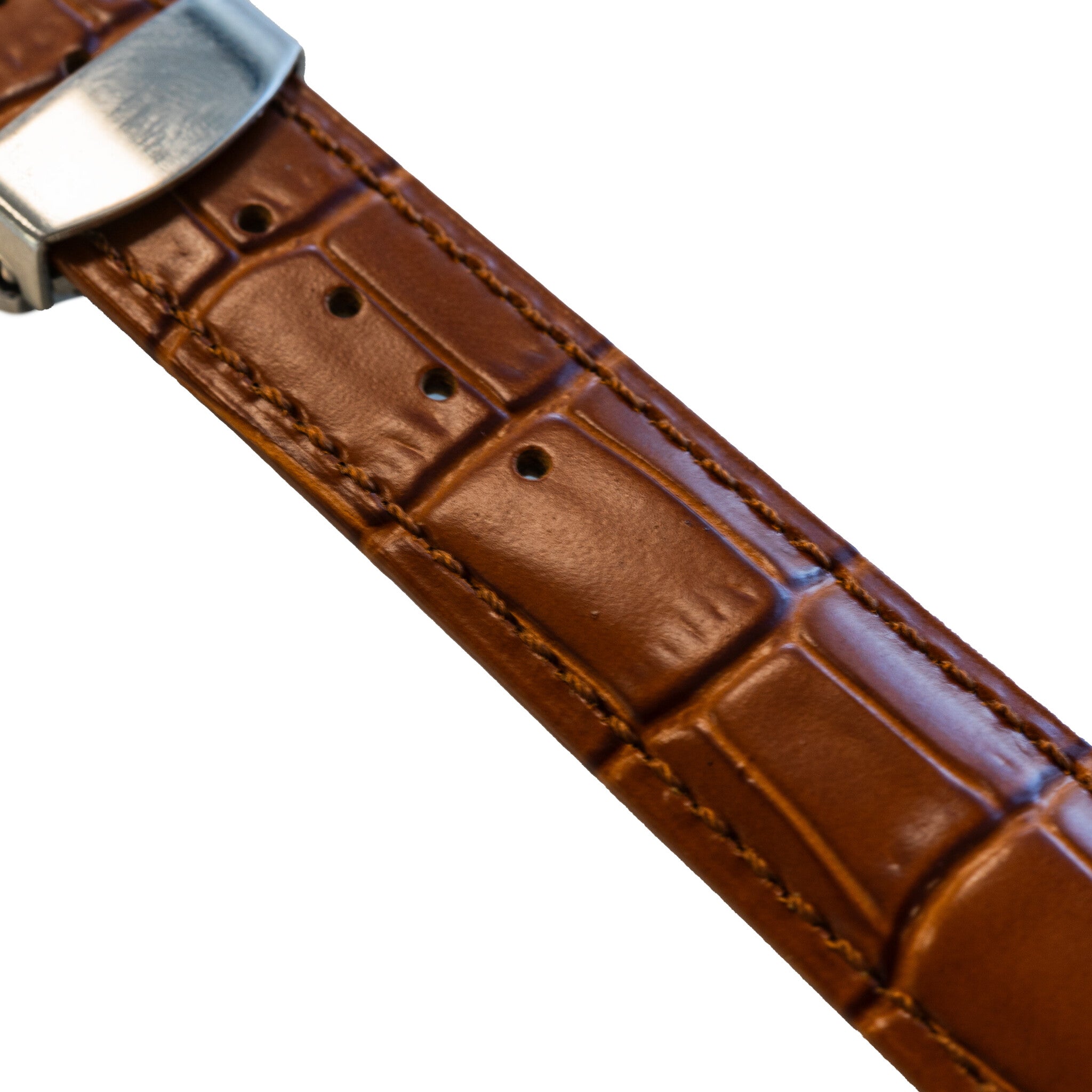 Samsung Galaxy Watch 4 Classic 46mm Luxus-Lederarmband (Braun)