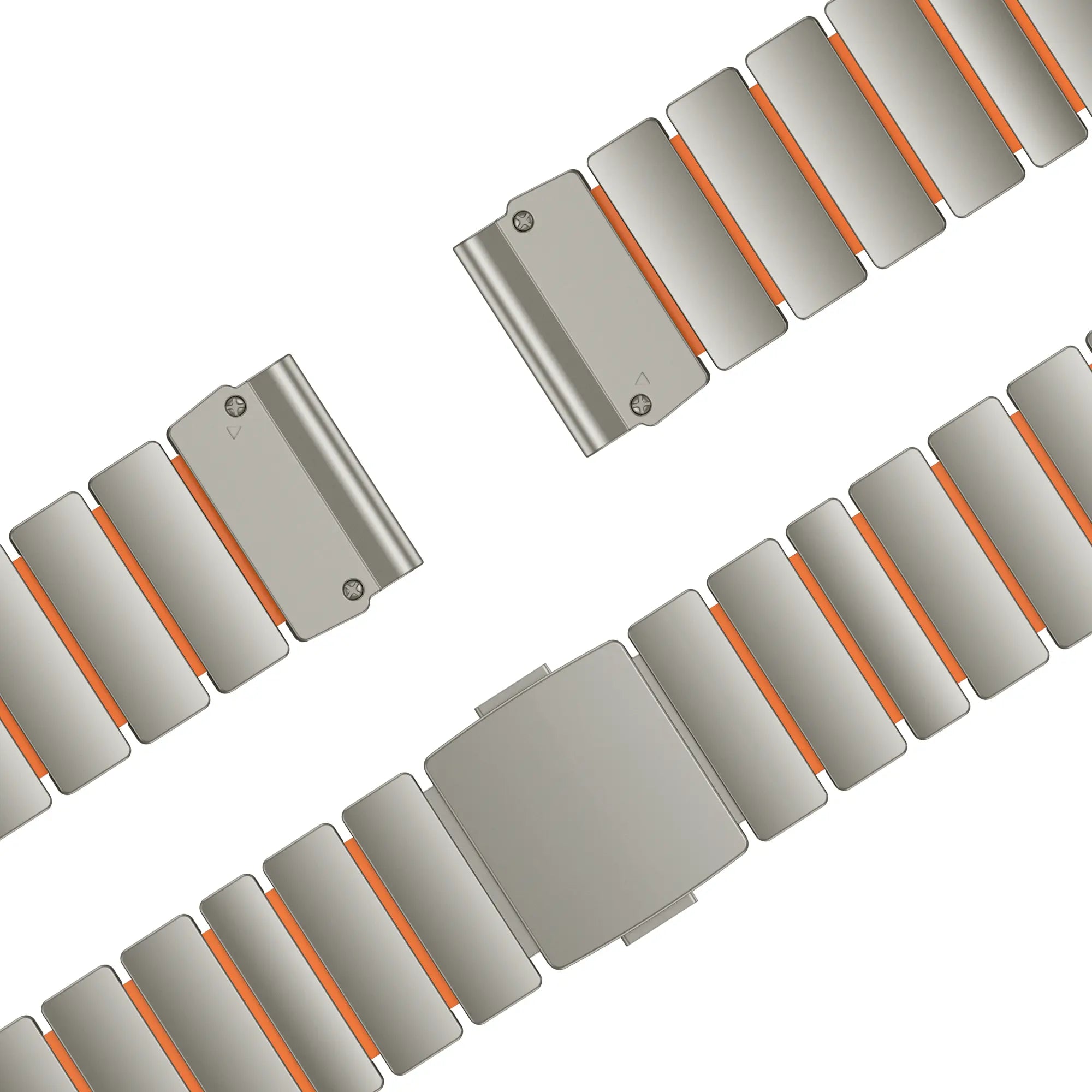 Bandz Garmin Tactix 7 Titanium Strap 'Hybrid' (Titanium/Orange)