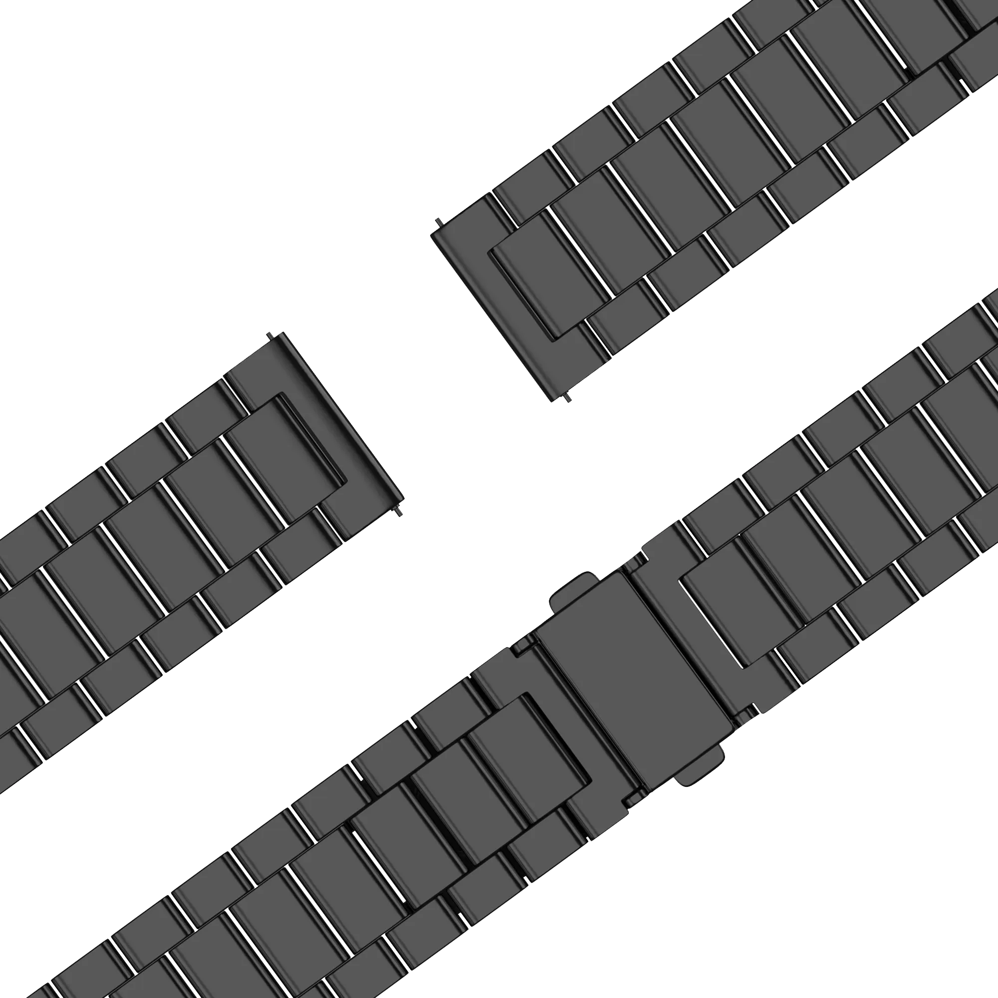Bandz Garmin Forerunner 170 Stahlarmband 'Classic' (Schwarz)