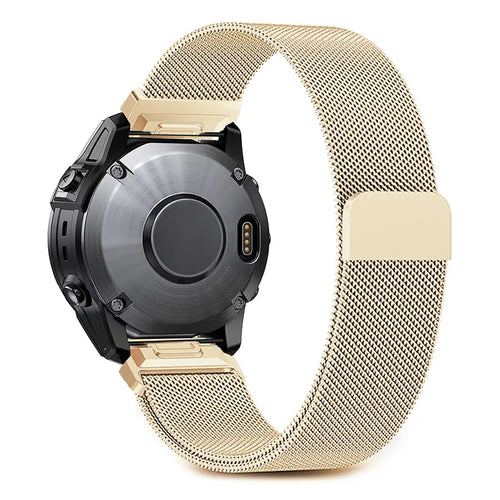 Garmin Instinct E - 40mm Premium Milanese Strap (Champagne)