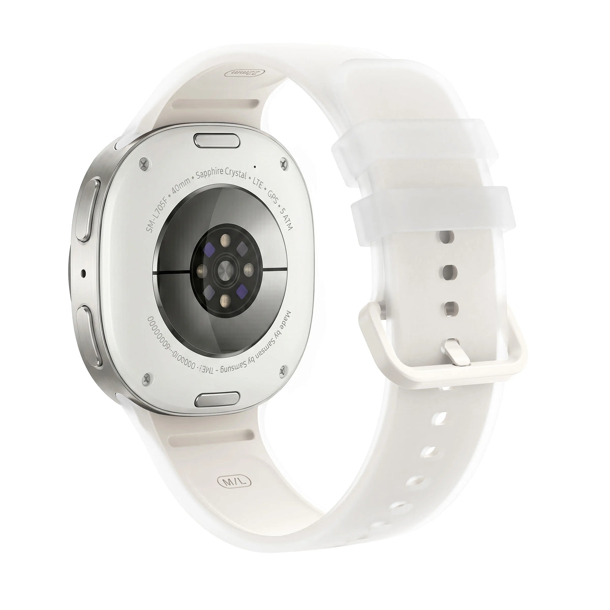 Samsung Galaxy Watch 8 - 40mm Jelly Silkonarmband (Creme)