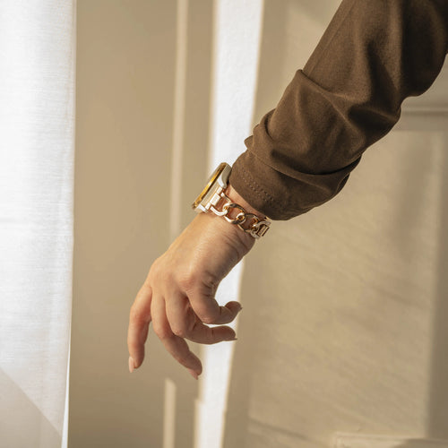 Polar Ignite Steel Chain Strap (Rose Gold)