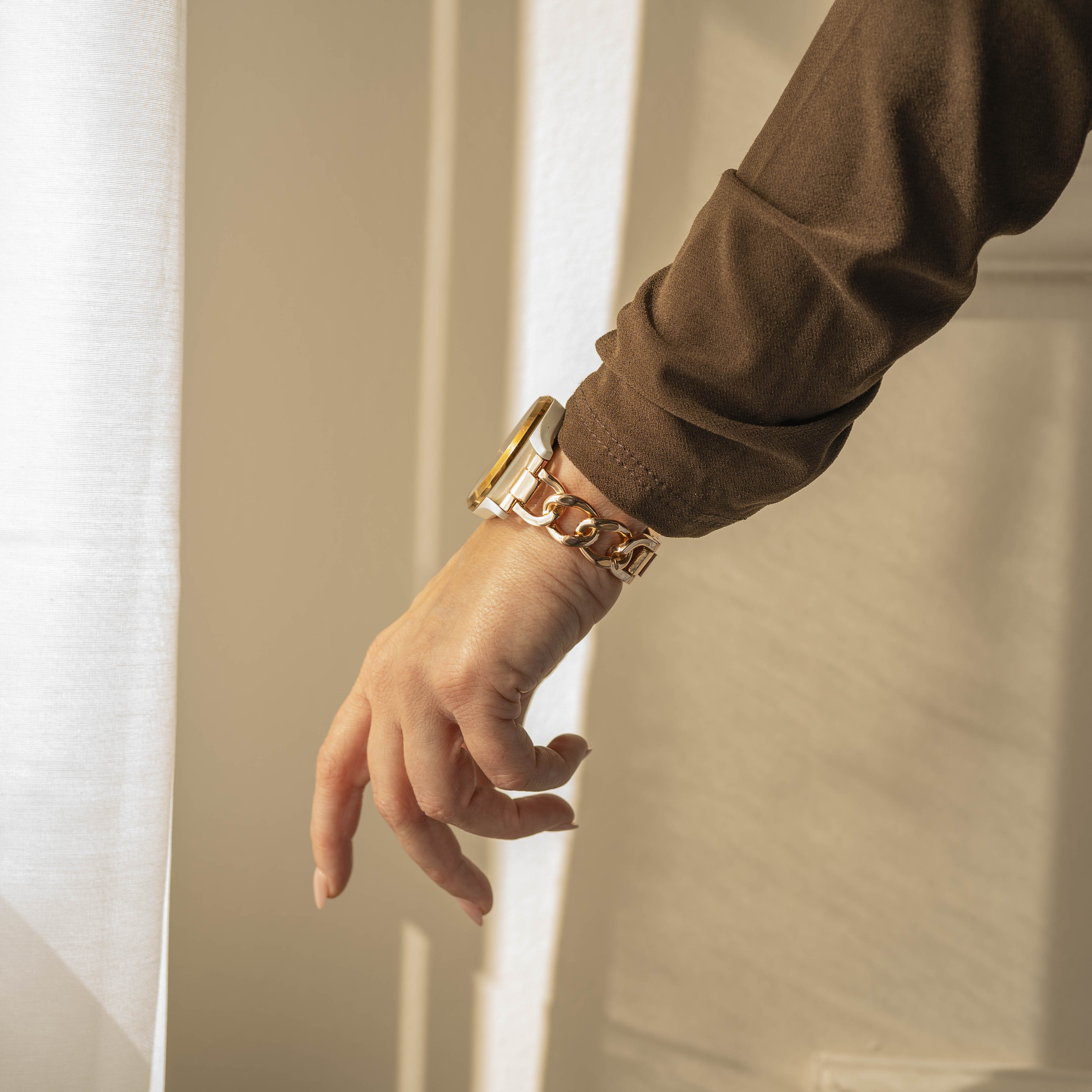 Amazfit Active Stahlkettenband (Roségold)
