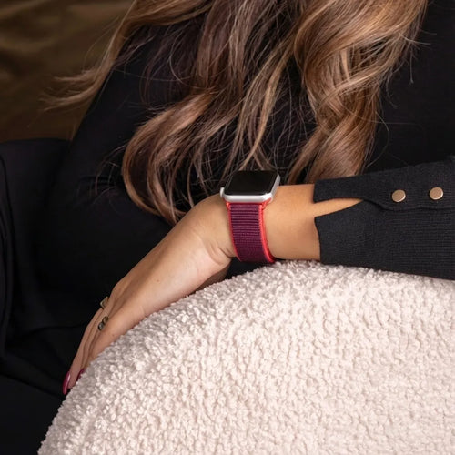 Apple Watch Nylon Strap (Purple/Red)