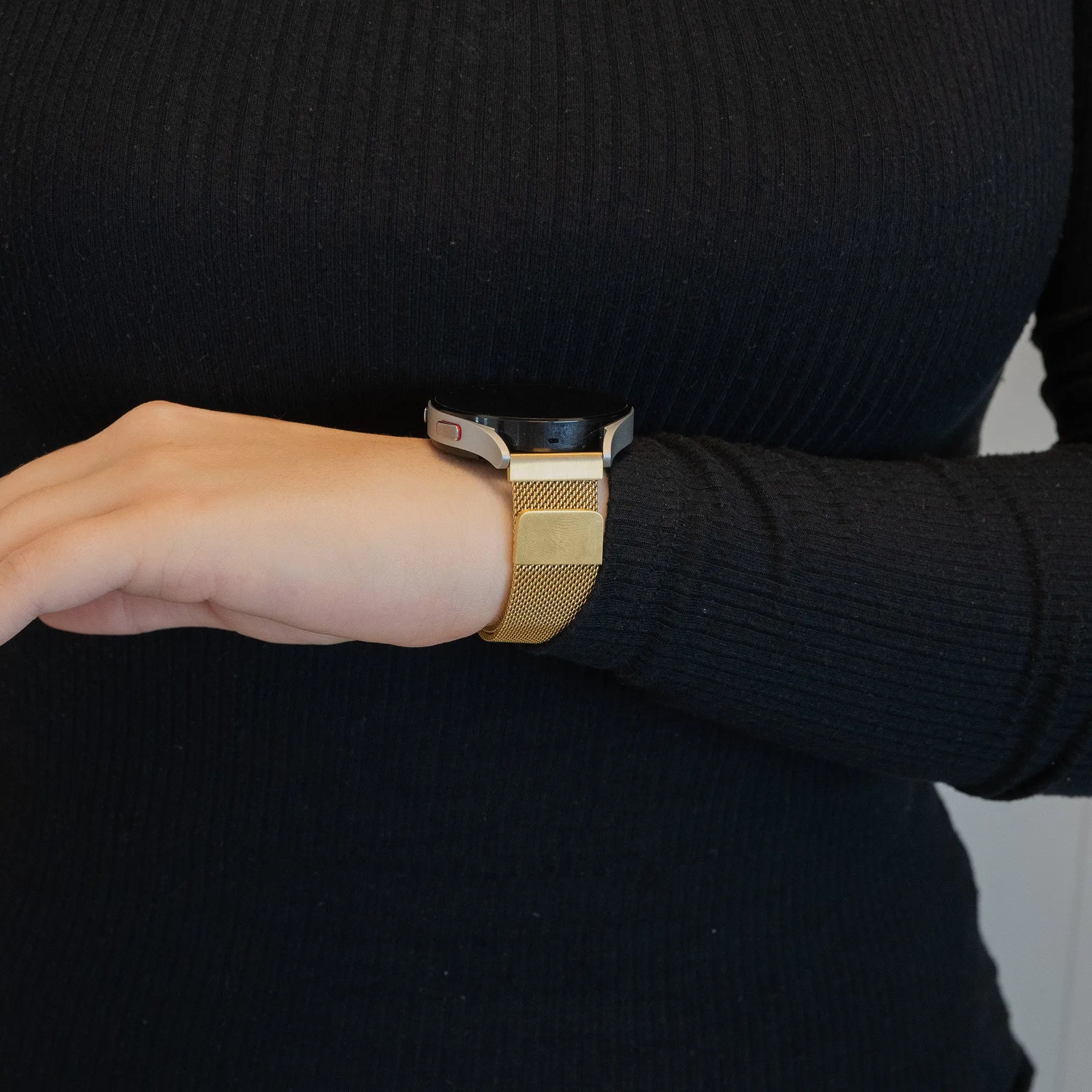 Bandz Coros Pace 2 Milanese Loop Strap (Gold)