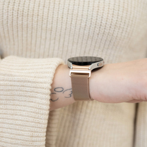 Milanese Strap 'One Push', rose gold, lifestyle photo