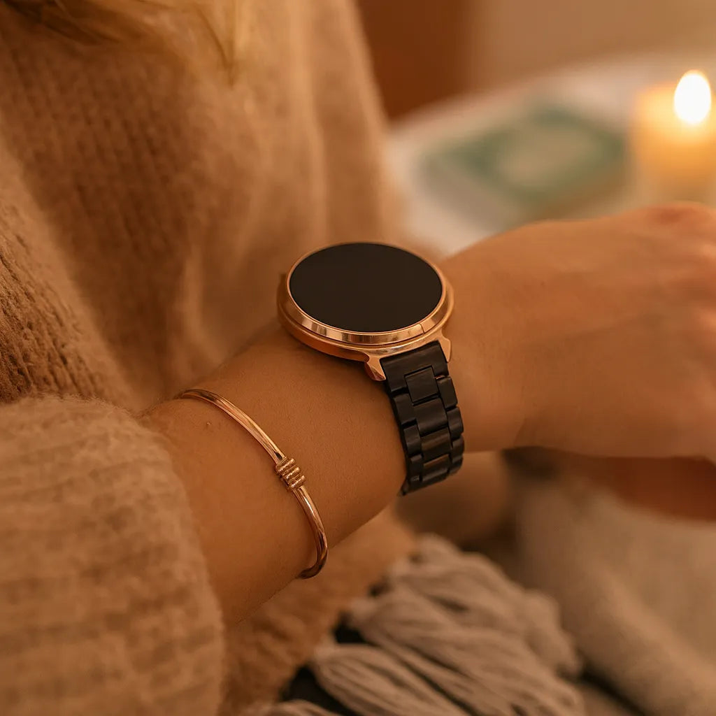 Bandz Pebble Round 2 - 14mm Stahlarmband 'Classic' (Schwarz)