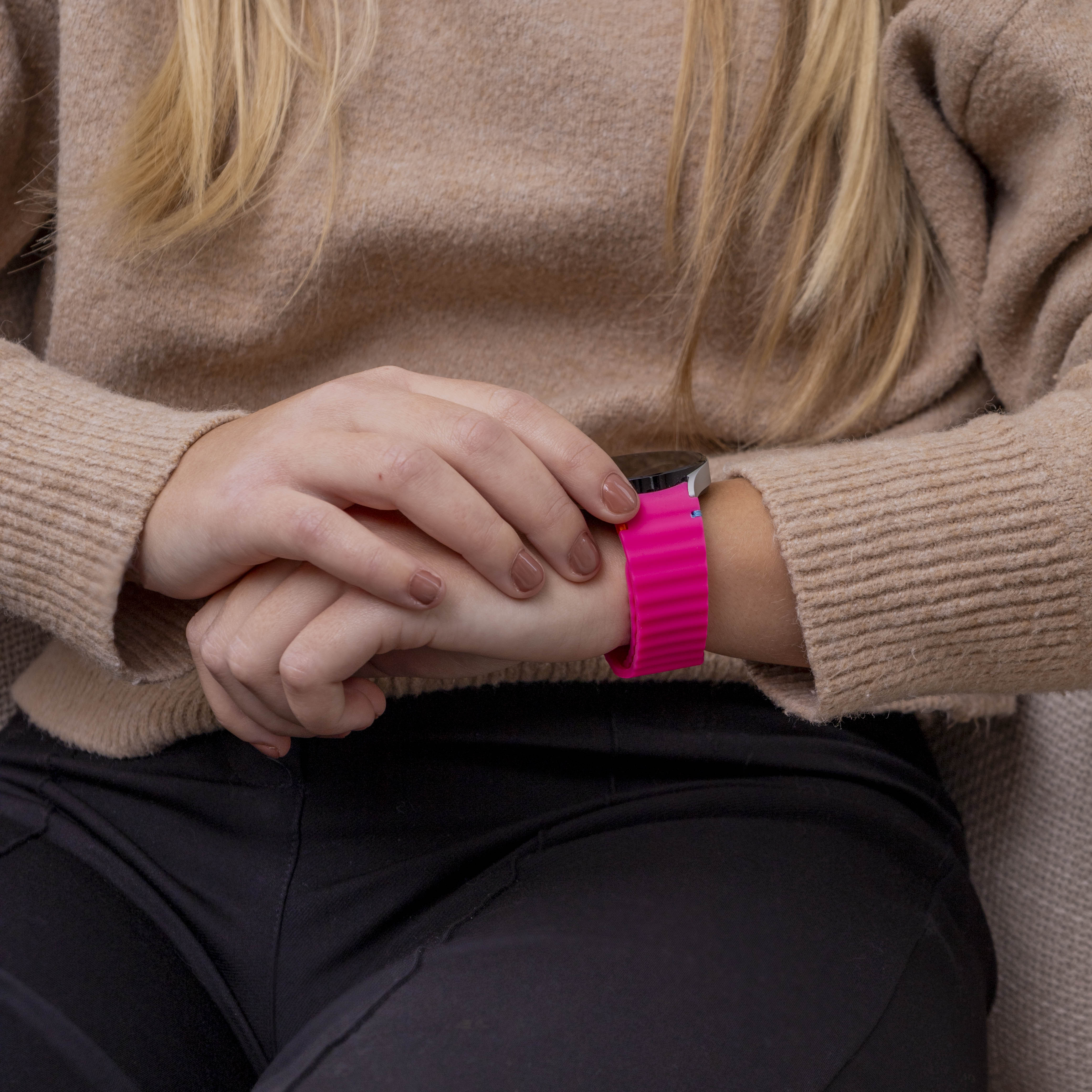Samsung Galaxy Watch 6 40mm Wave Strap (Bright Pink)