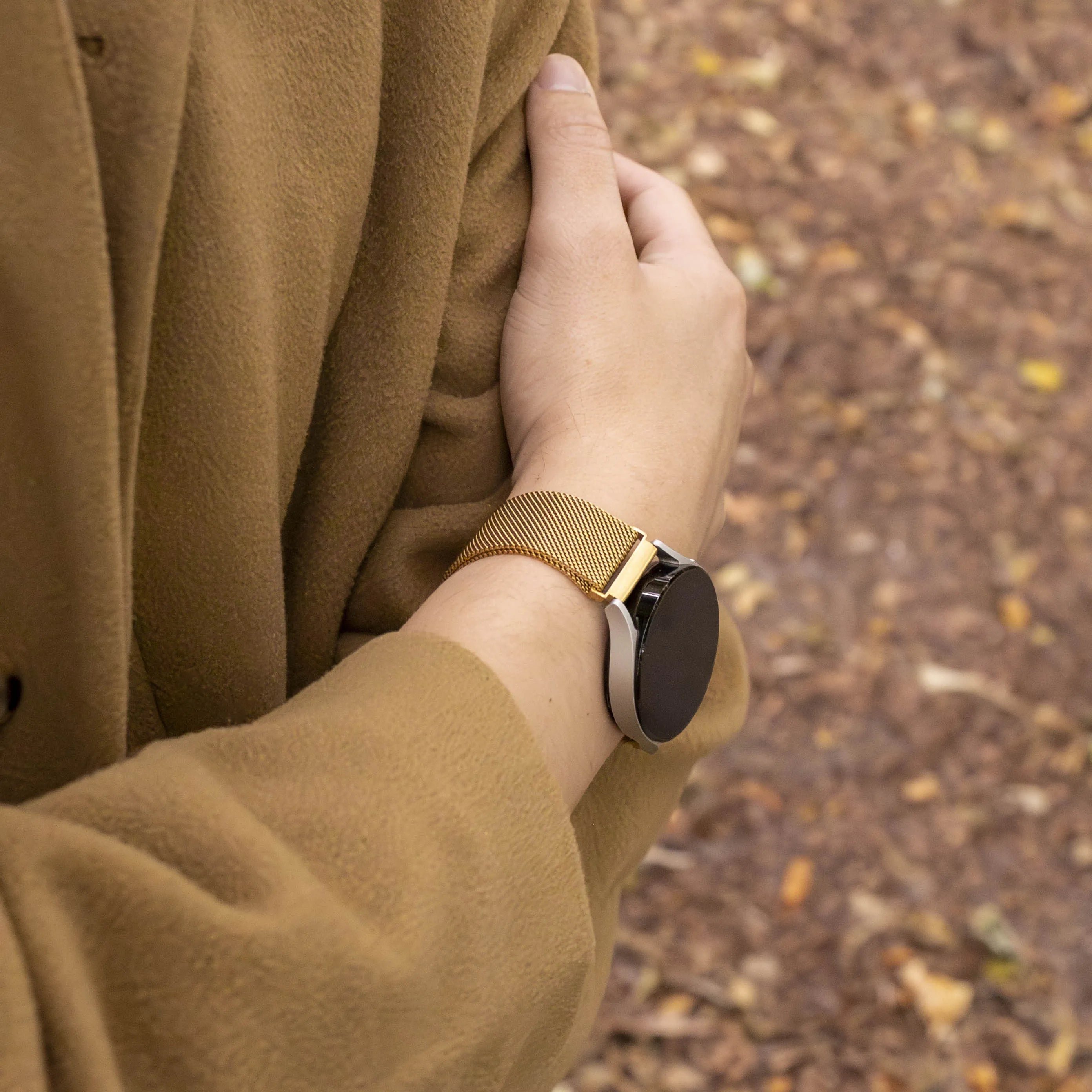Polar Pacer Milanese-Armband (Gold)