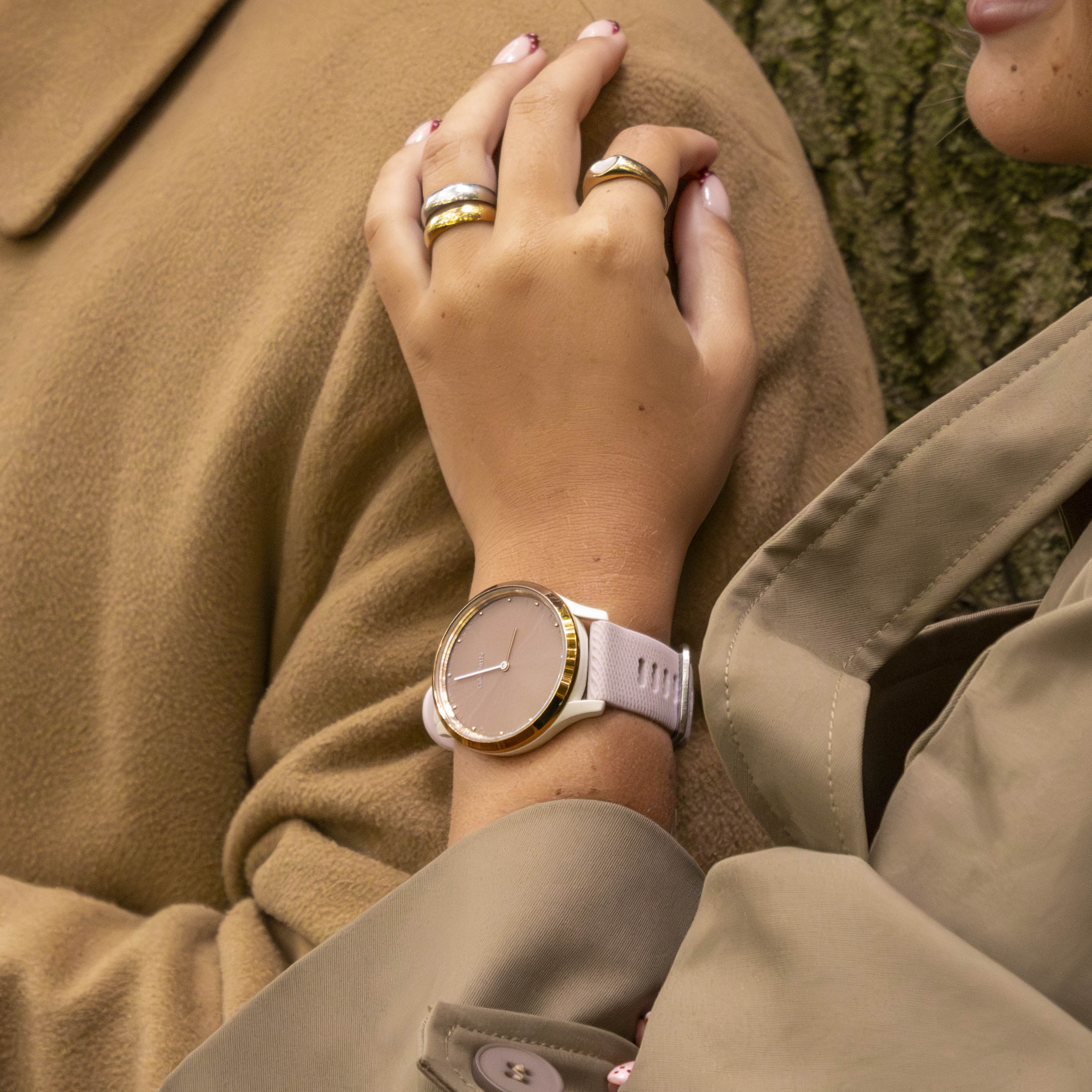 Coros Apex 46mm Silikonarmband (Rosa)