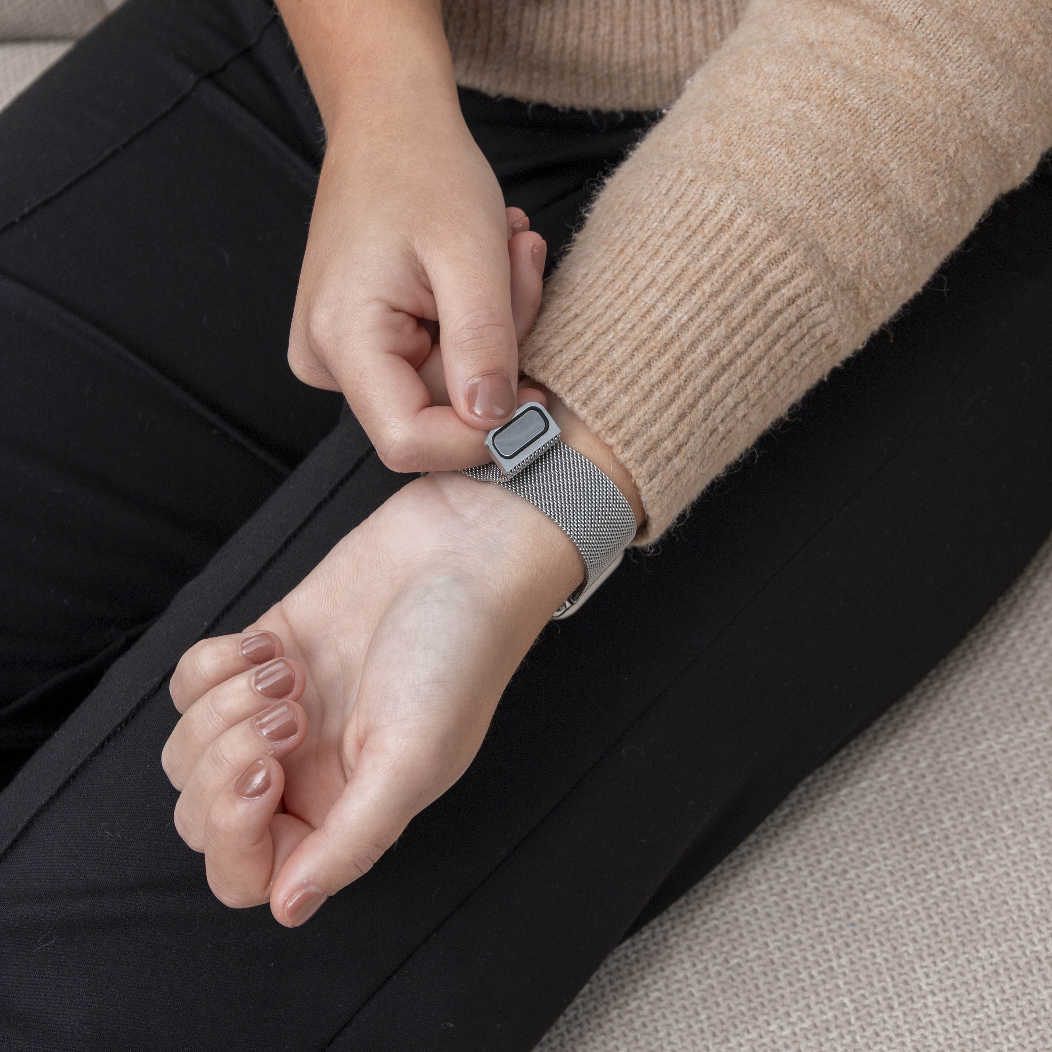 Xiaomi Smart Band 8 Pro Milanese Armband (Silber)