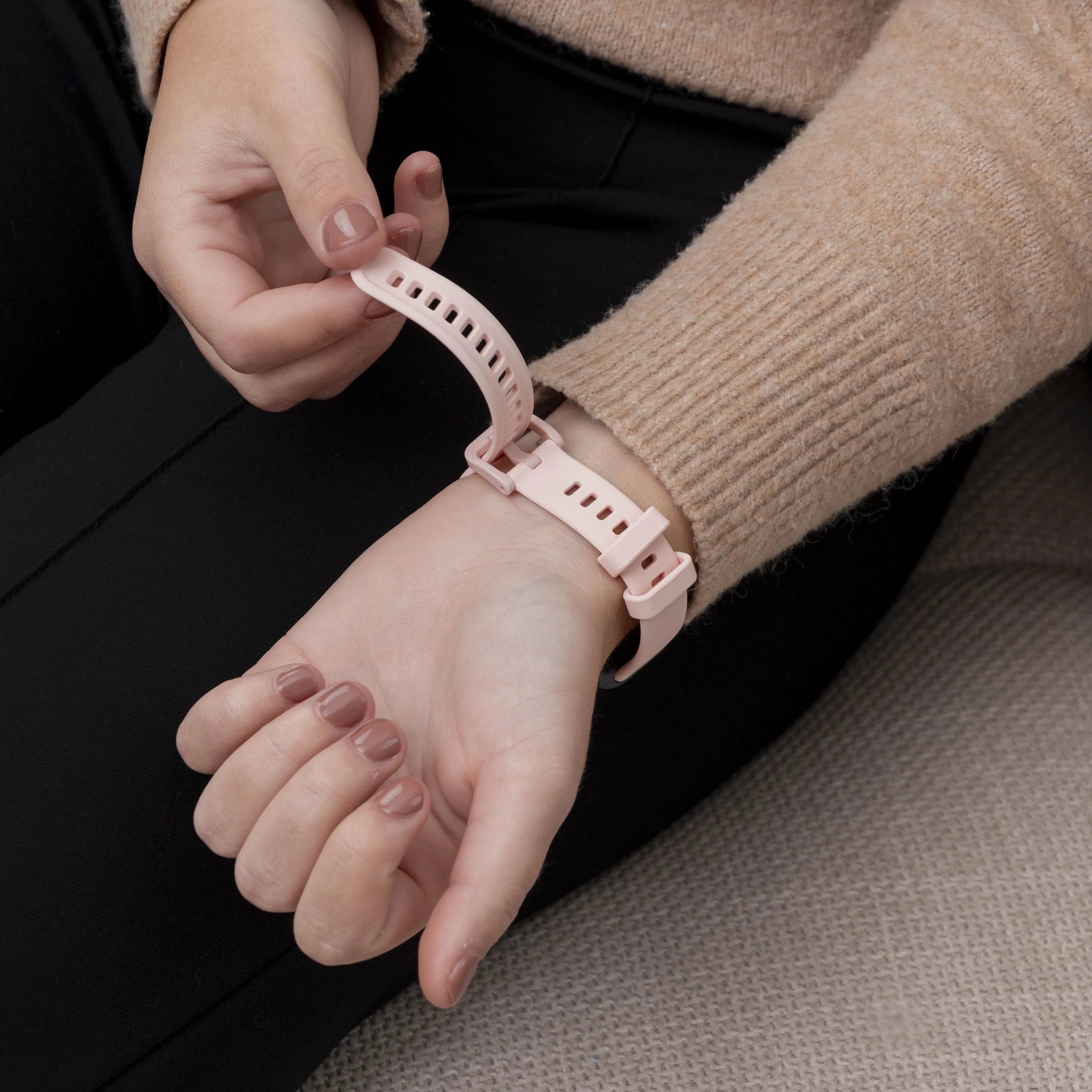 Silicone Strap, pink, lifestyle photo