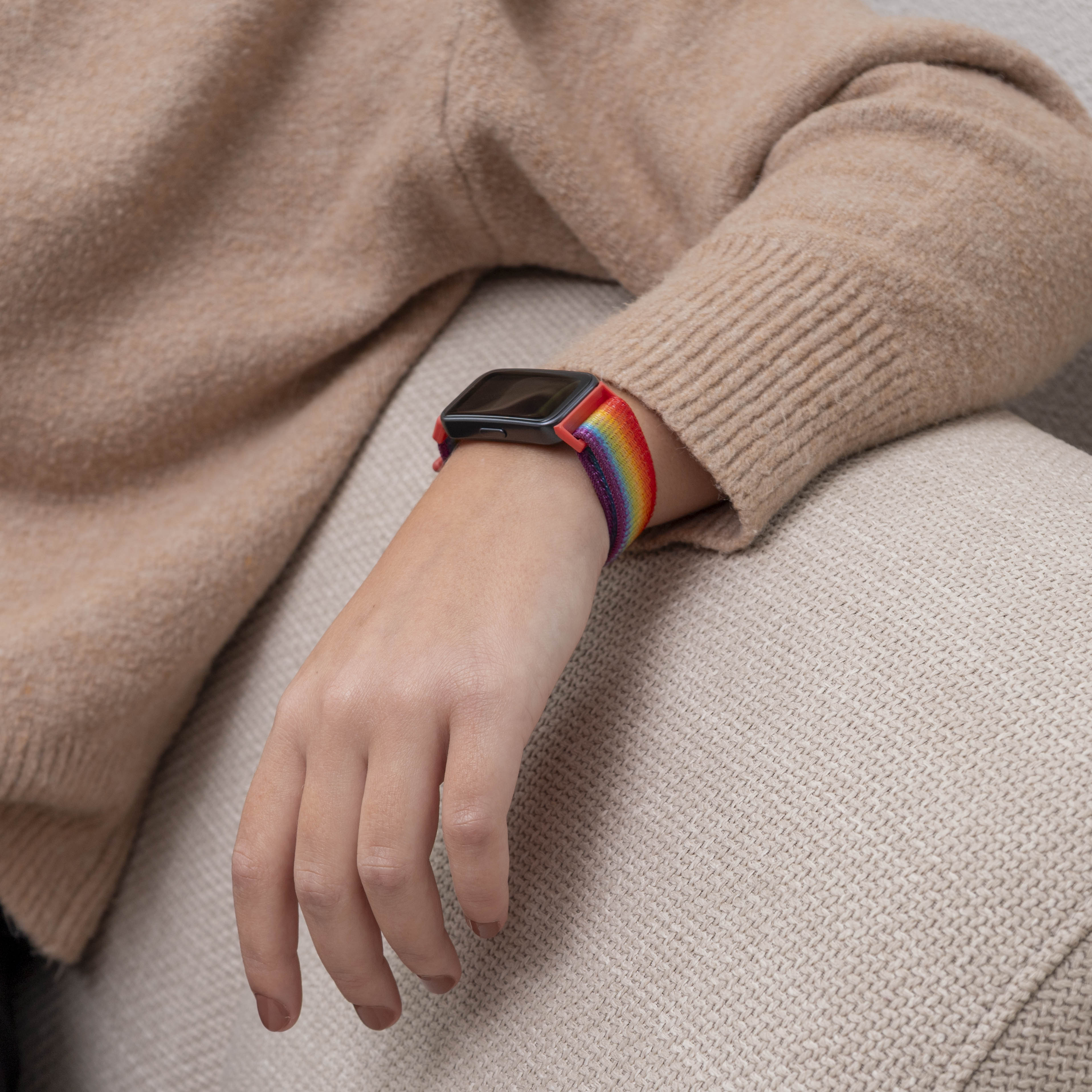 Huawei Band 10 Nylonarmband (Regenbogen)