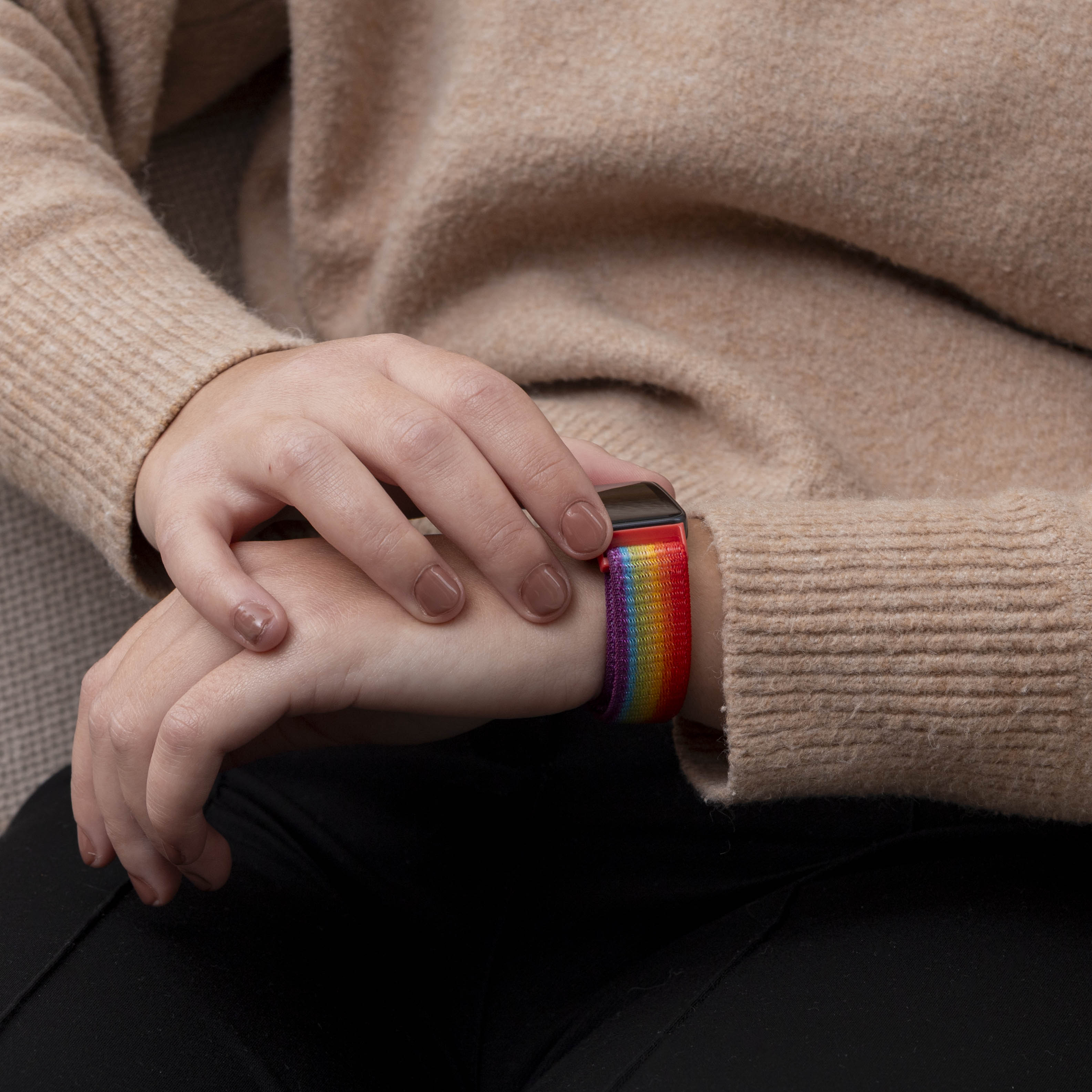 Huawei Band 10 Nylonarmband (Regenbogen)