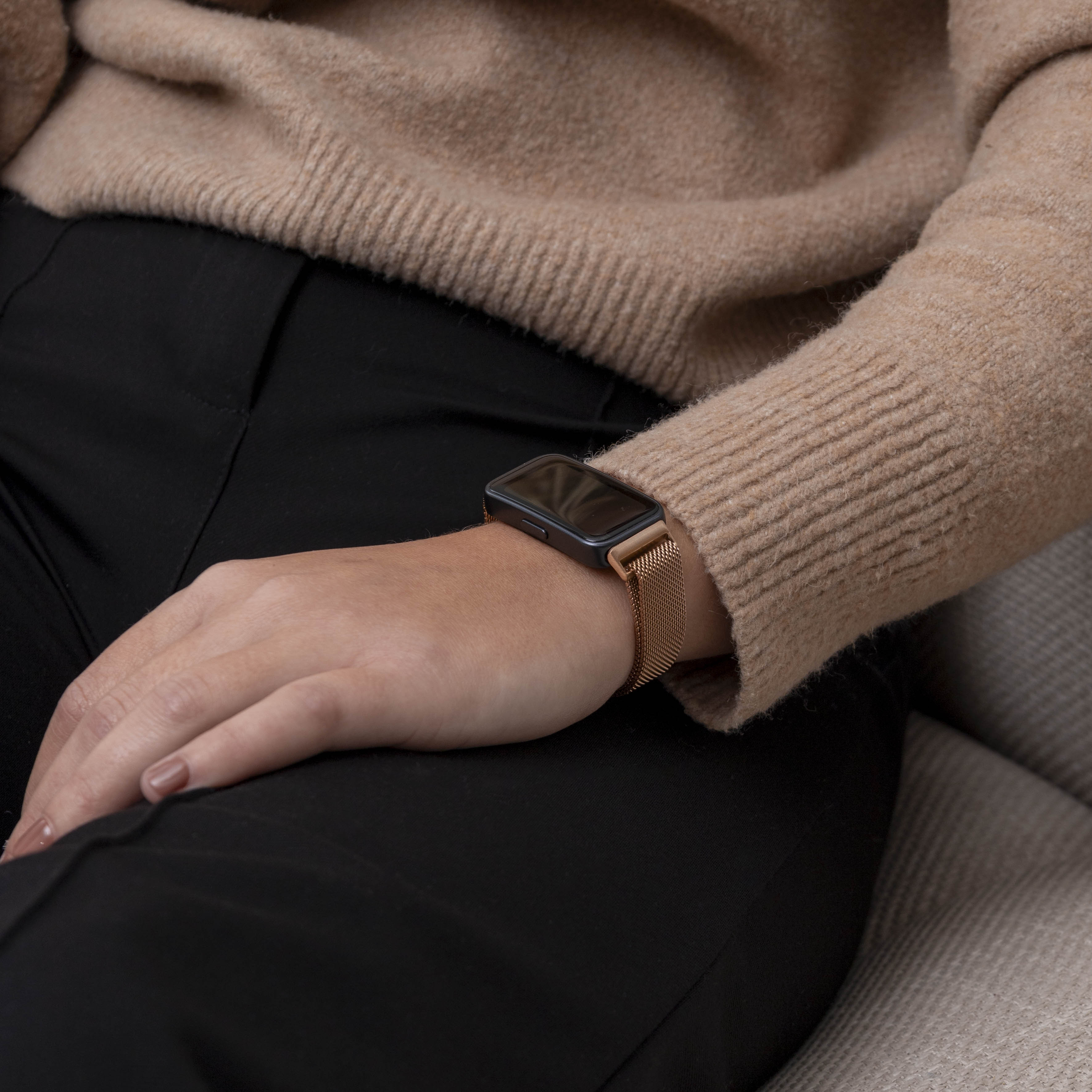 Huawei Band 8 Milanese-Armband (Roségold)
