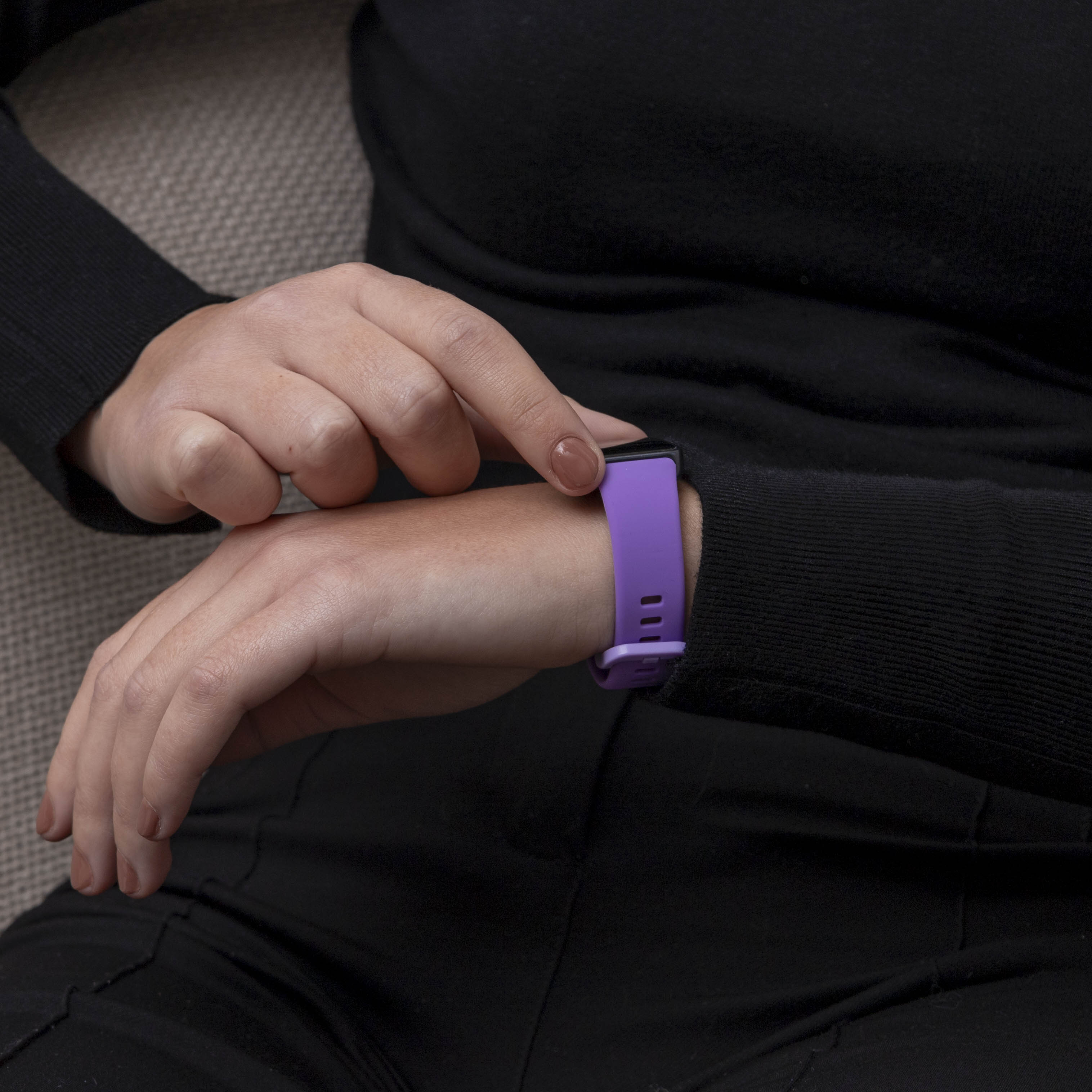 Huawei Band 8 Klassisches Silikonarmband (Flieder)