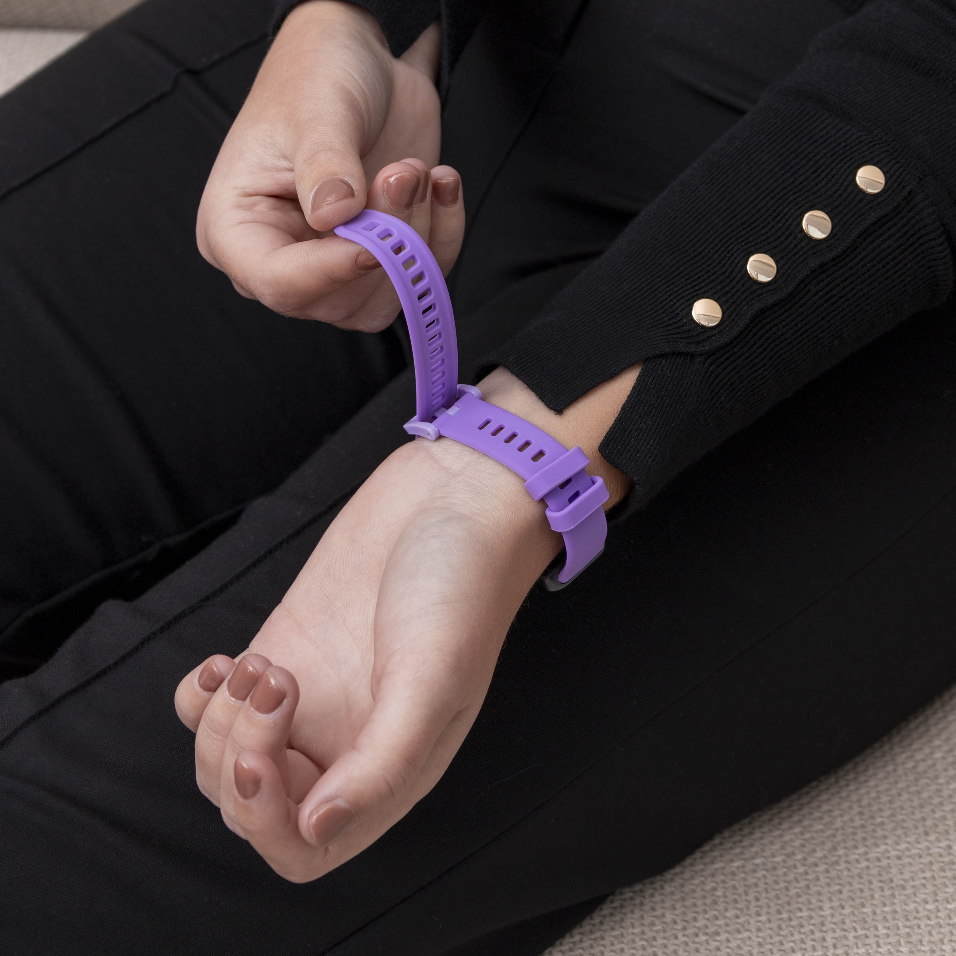 Huawei Band 8 Klassisches Silikonarmband (Flieder)