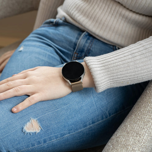 Samsung Galaxy Watch 7 - 40mm Milanese Armband (Champagner Gold)