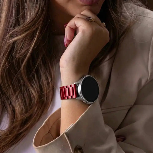 Samsung Galaxy Watch 46mm Stahlarmband (Weinrot)