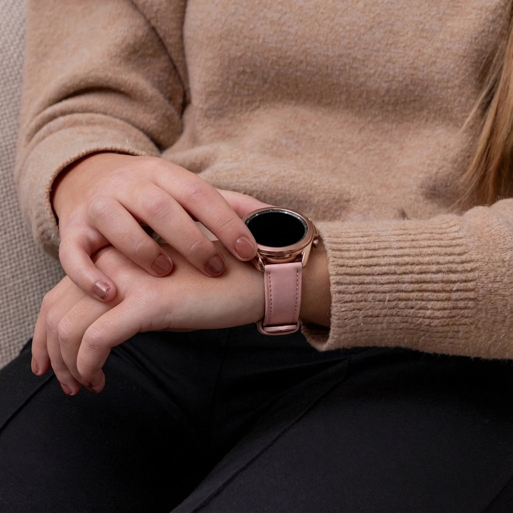 Samsung Galaxy Watch 3 41mm Lederarmband (Rosa)