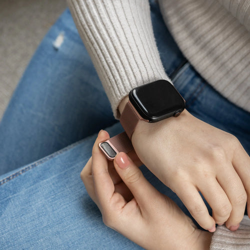 Milanese Strap, pink, lifestyle photo